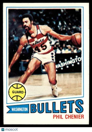 1977 Topps Card Basketball Phil Chenier #55