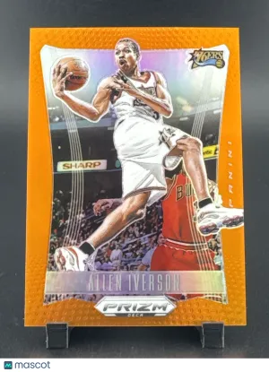 2024 Panini Prizm Deca Allen Iverson #46 Orange /49