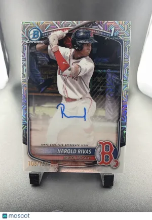 2025 Topps Bowman Chrome Harold Rivas #CPA-HR Mojo Refractor /150