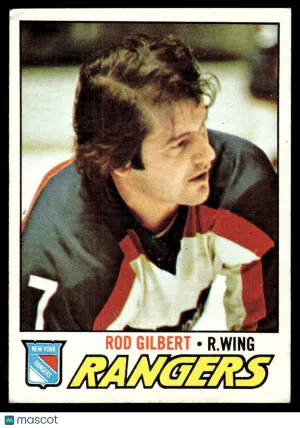 1977 Hockey Card Rod Gilbert #25