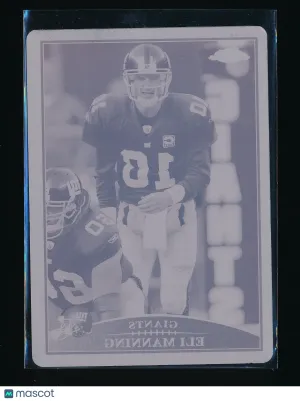 2009 Topps Chrome Eli Manning #TC91 Printing Plate Magenta Printing Plate