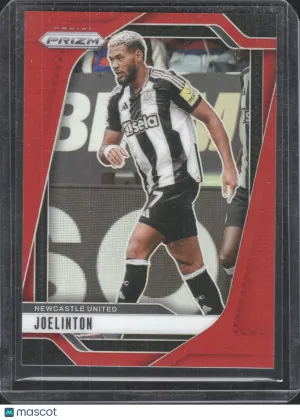 Joelinton 2025 Panini Prizm Premier League Soccer #121-Red Prizm 172/199