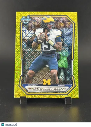 2026 Bowman Chrome University Bryce Underwood #BCP-200 Yellow Geometric Refractor /275