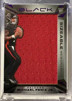 2024 Paini Black Sizeable Rookie Memorabilia Michael Penix Jr. Royal /99