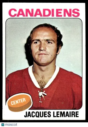 1975 Hockey Card Jacques Lemaire #258