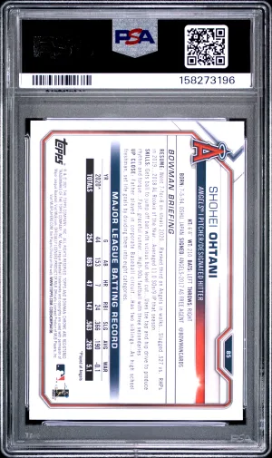2021 Bowman Shohei Ohtani #85 back