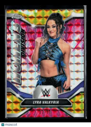 2026 Topps Chrome WWE Lyra Valkyria #WDV-8 Gold Refractor 23/50