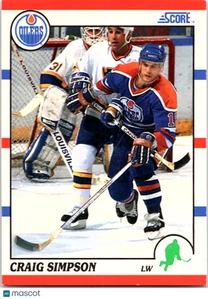 1990 Score Craig Simpson #58