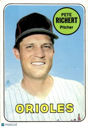 1969 Baseball Card Pete Richert #86