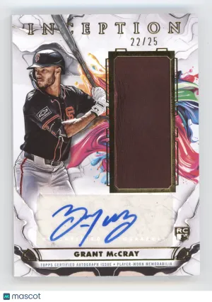 2025 Topps Inception Grant McCray #IAGR-GM Autograph Glove Relic RC 22/25