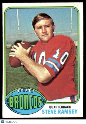 1976 Football Card Steve Ramsey #156