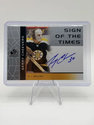 Gerry Cheevers| 22-23 UD SP Authentic| Retro Sign Of The Times