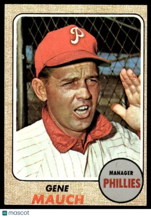 1968 Baseball Card Gene Mauch #122
