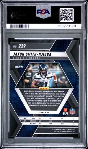 2025 Panini Mosaic Jaxon Smith-Njigba #229 Genesis back