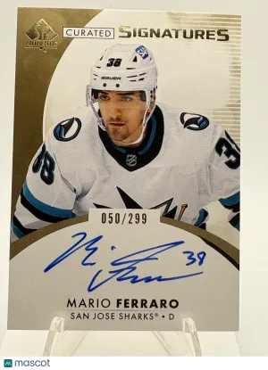 2024 Upper Deck SP Authentic Curated Signatures Mario Ferraro #SPC-MF 050/299
