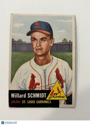 1953 Topps Willard Schmidt #168
