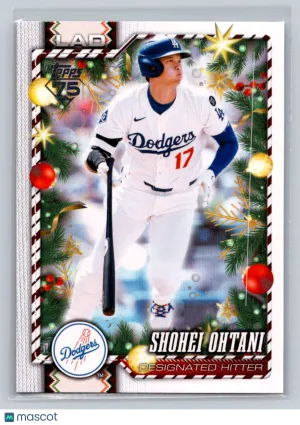 2026 Topps Holiday Shohei Ohtani #H100 Variation Back Los Angeles Dodgers