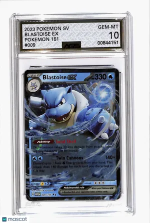 2023 151 Blastoise ex #009 Unlimited AGS 10