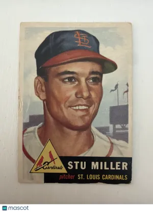 1953 Topps Stu Miller #183 Lower grade