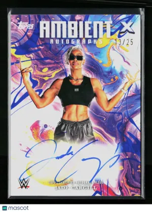 2025 Topps Exalted WWE Ambient Autographs Jade Cargill #AMA-JCG 13/25 Auto