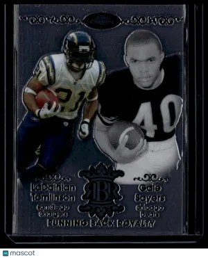 2007 Topps Chrome Running Back Royalty LaDainian Tomlinson Gale Sayers #RBRD-TSA