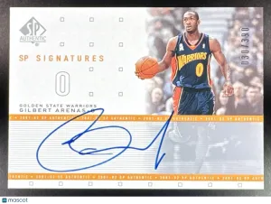 Gilbert Arenas 2001-02 SP Authentic [Base] Rookie Insert #GA