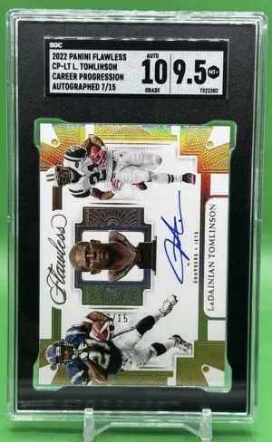 2022 Panini Flawless Ladainian Tomlinson Career Progression Auto