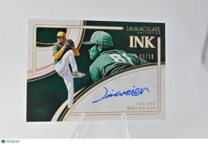 2026 Panini Immaculate Collection Wei-En Lin #II-WL Immaculate Ink Gold SN AU