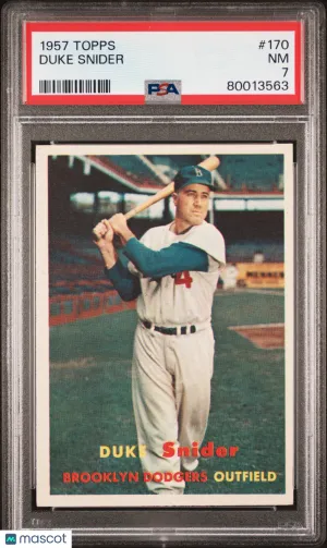 1957 Topps Duke Snider #170 PSA 7