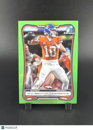 2025 Topps Bowman Chrome Bo Nix #BCV-33 Green /399