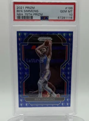 2021 Panini Prizm Ben Simmons Nba 75Th Prizm