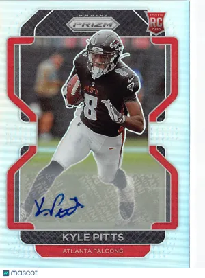2021 Panini Prizm Football Kyle Pitts Rookie Auto RC #341 Atlanta Falcons