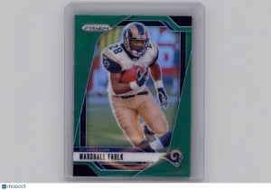 2024 Panini Prizm Football Marshall Faulk #299 Green