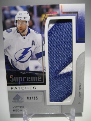 2024-25 SP Game Used Victor Hedman Supreme Patches #3/15