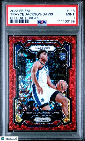 2023 Panini Prizm Trayce Jackson-Davis Red Fast Break PSA 9