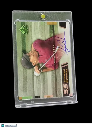 2003 Upper Deck SP Game Used Signatures Tiger Woods #SS-TWII Authentic Auto