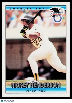 1991 Donruss Rickey Henderson #30
