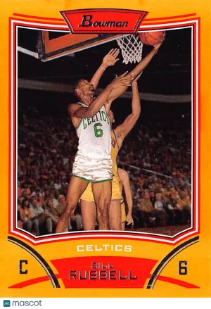 2008-09 Bowman Bill Russell Orange /299 #106 Boston Celtics