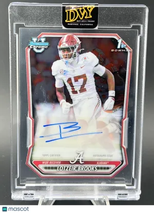 2026 Bowman Chrome Football Lotzeir Brooks Alabama Crimson Tide
