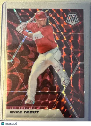 2021 Panini Mosaic Prizm Mike Trout #103 Red