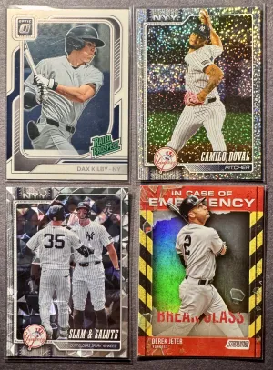 New York Yankees/ 4 Card Insert, Parallel, RC Lot