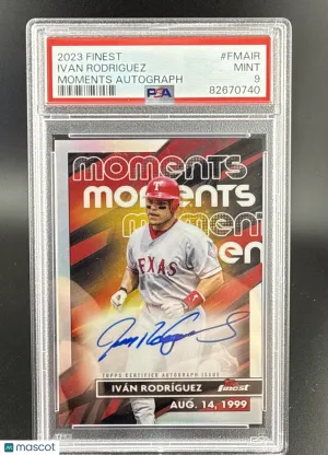 2023 Topps Finest Ivan Rodriguez #FMA-IR [Base] Insert PSA 9