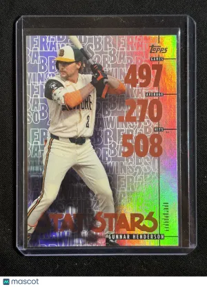 2026 Topps Series 1 Gunnar Henderson #SS-13 Stat Stars Foil