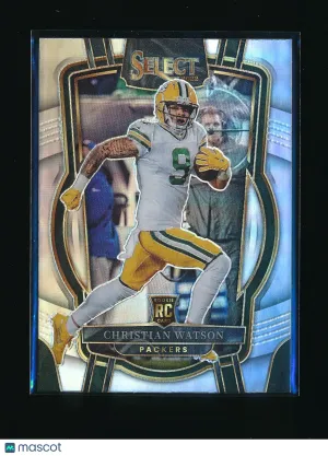 2022 Panini Select Christian Watson #265 Silver Prizm Parallel/Variety Rookie