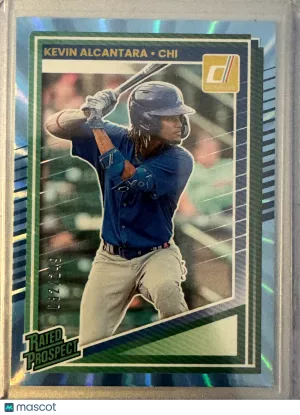 2025 Panini Donruss Kevin Alcantara Carolina Blue Rc Card /249 Cubs!!