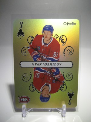 2025-26 O-Pee-Chee Playing Cards Ivan Demidov #3-CLUBS