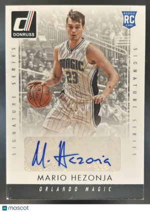 Donruss Mario Hezonja Signature Series #SS-MH Orlando Magic