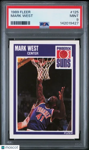 1989 Fleer Mark West #125 PSA 9