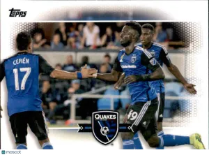 2017 Topps MLS Base #186 San Jose Earthquakes Team Card