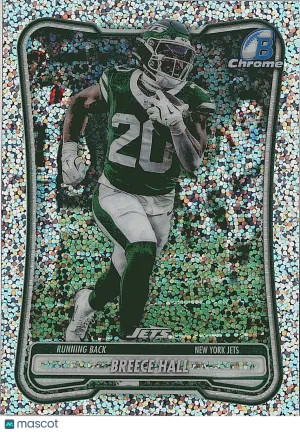 2026 Bowman #BCV-80 Breece Hall Chrome Speckle JETS